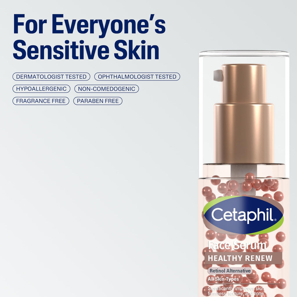 Cetaphil Healthy Renew Anti-Aging Face Serum, Peptides, Retinol-Free, 1oz