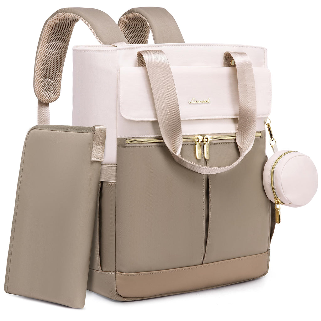 LOVEVOOK Diaper Bag Backpack,Tote Bag with Insulated Pockets Changing Pad